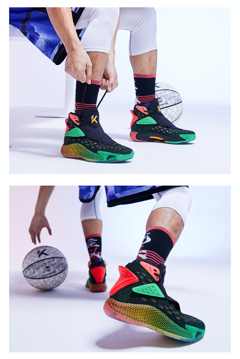 安踏篮球鞋男鞋运动鞋2020新款汤普森kt5签名球鞋ktv歌单雷鬼音乐127