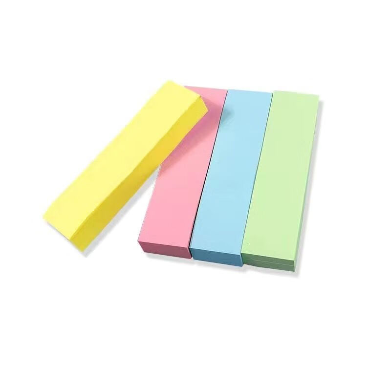 南山驹 四分条形便利贴小条长条便利贴迷你可爱自粘n次贴纯色分类便签