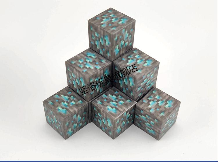 我的世界磁力方块磁铁磁吸积木拼装男孩迷你世界儿童网红玩具 004雪地