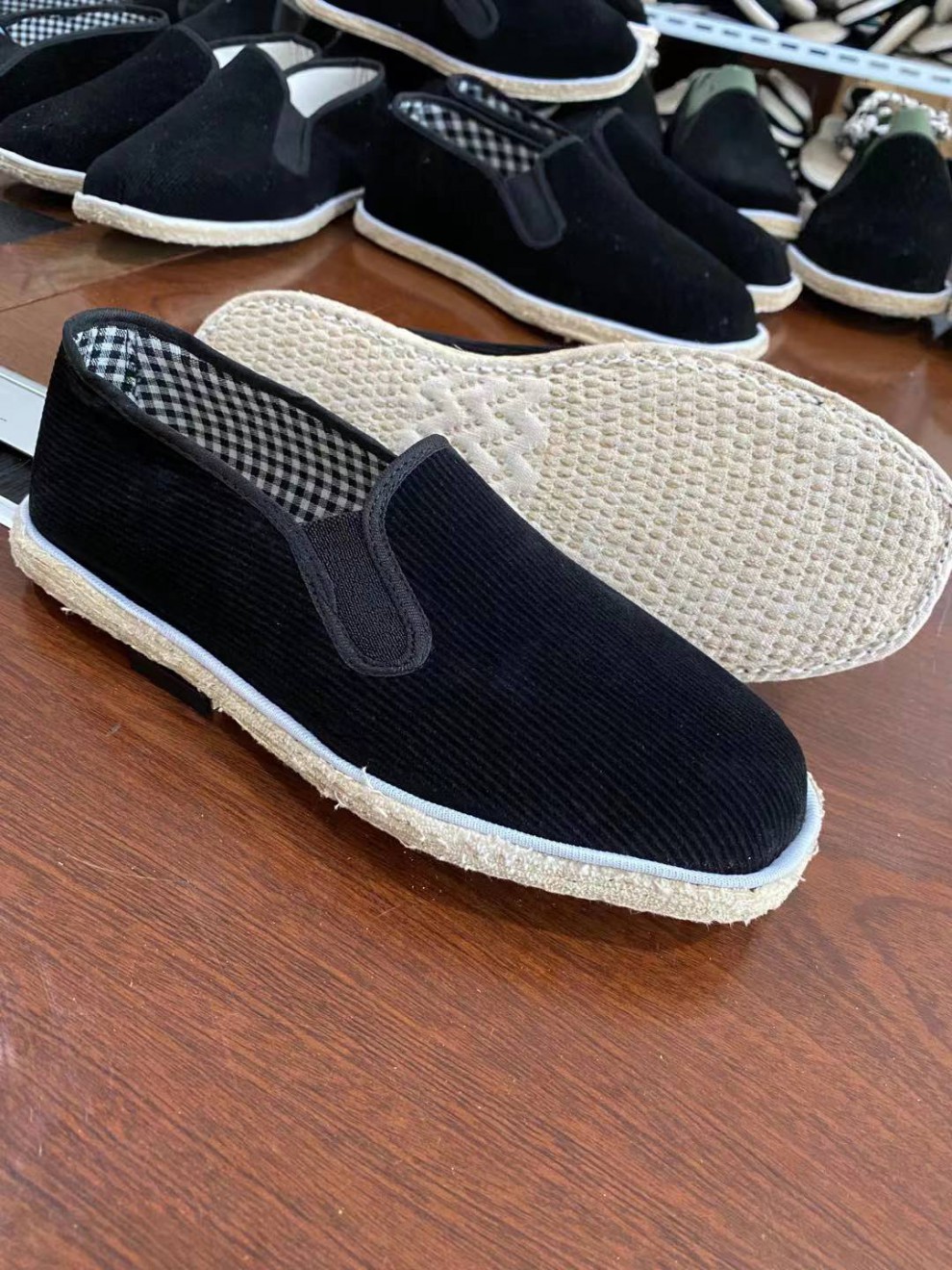 纯手工老北京手纳麻绳千层底春夏季男女士传统透气农村布鞋灯芯绒品质