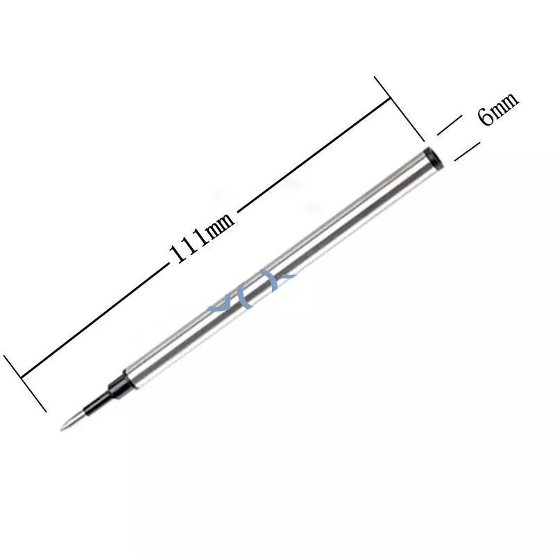 7，12支寶珠筆芯0.5mm簽字筆芯通用金豪晨光保爾白雪文具筆配件 0.5mm藍色芯 1支筆替芯