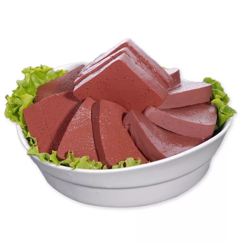 8盒纯鸭血新鲜鸭血毛血旺食材火锅麻辣烫鸭血300g8盒装