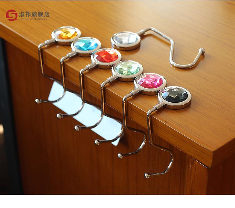 挂书包钩子桌边学生课桌桌面便携挂包器办公室书桌神器宿舍挂钩 橙红