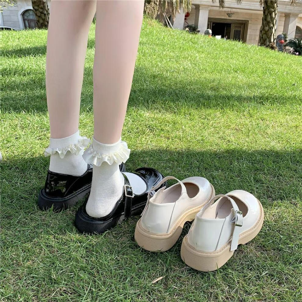 玛丽珍鞋jk鞋复古英伦风日系jk鞋子玛丽珍小皮鞋女学生百搭薄款2022单