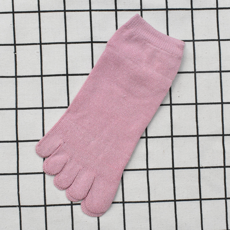 袜男夏季夏季薄款五指袜女短筒绢丝油丝袜子吸汗透气分趾男女五指船袜