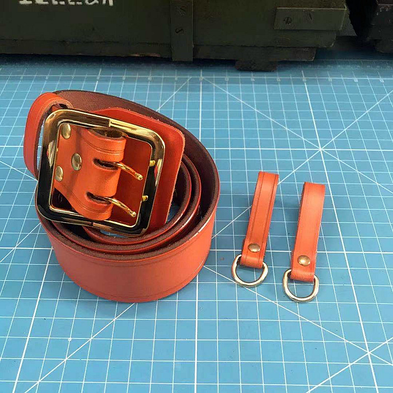 特战腰带警腰带特战腰带颜扬黑色多功能战术牛皮特种军兵双排孔双扣特