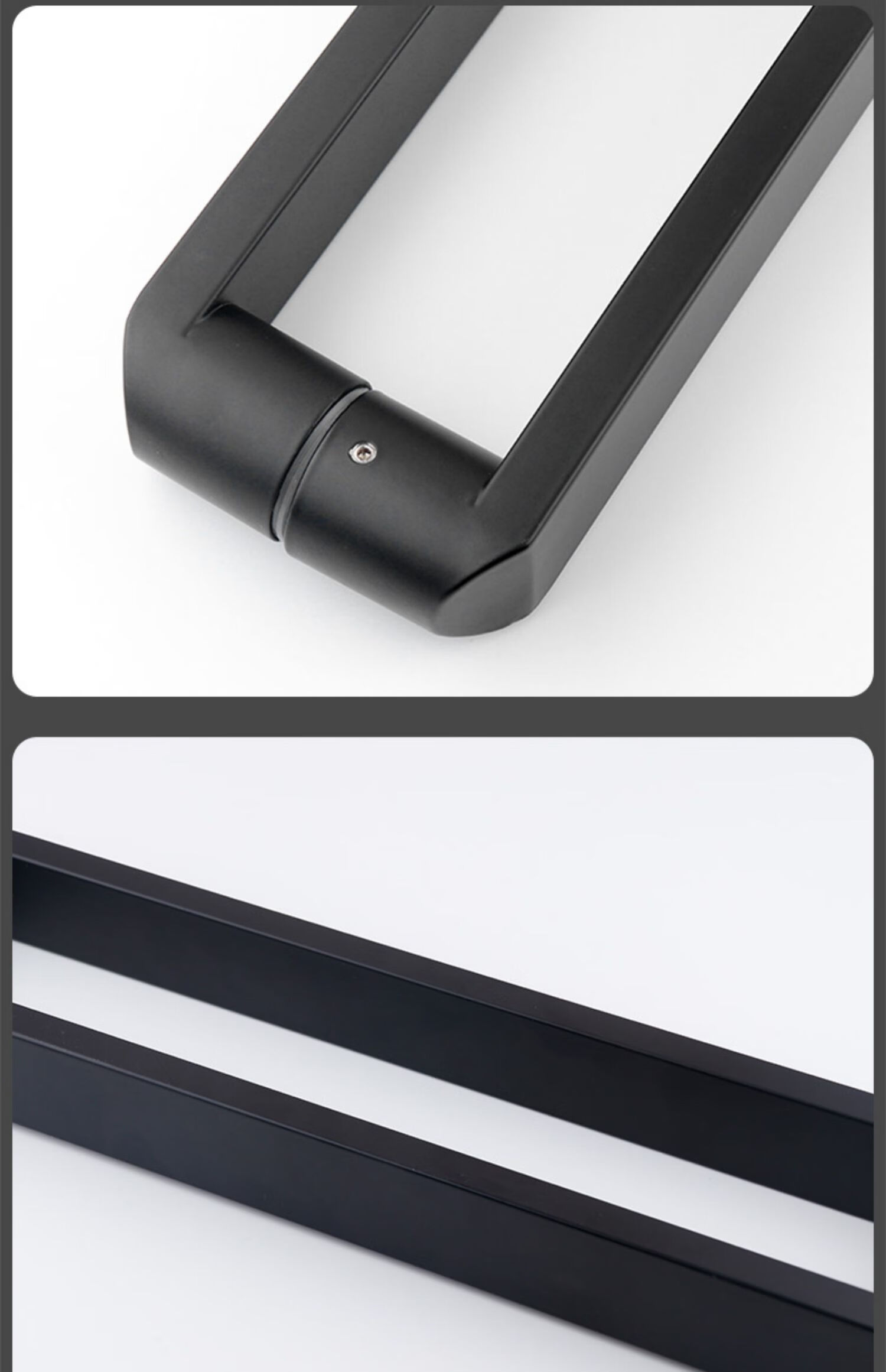 玻璃门大拉手304不锈钢方管淋浴房哑黑色大门把手推拉门大门拉手普通