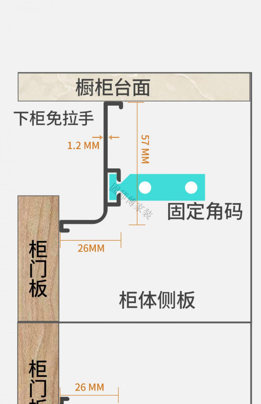 无拉手抽屉结构图图片