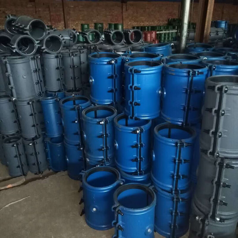 管道抢修pe管哈夫节抢修器水管堵漏器 球墨铸铁加长抱箍 快速接头 p