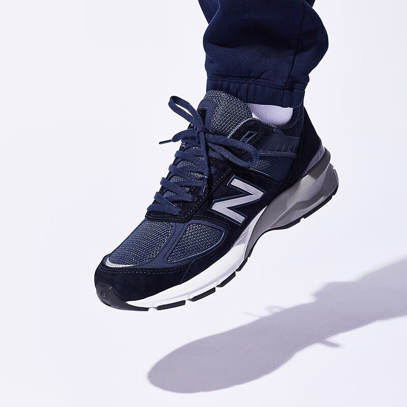 美产新百伦newbalance990v5总统慢跑鞋轻质缓震男士休闲运动鞋火红
