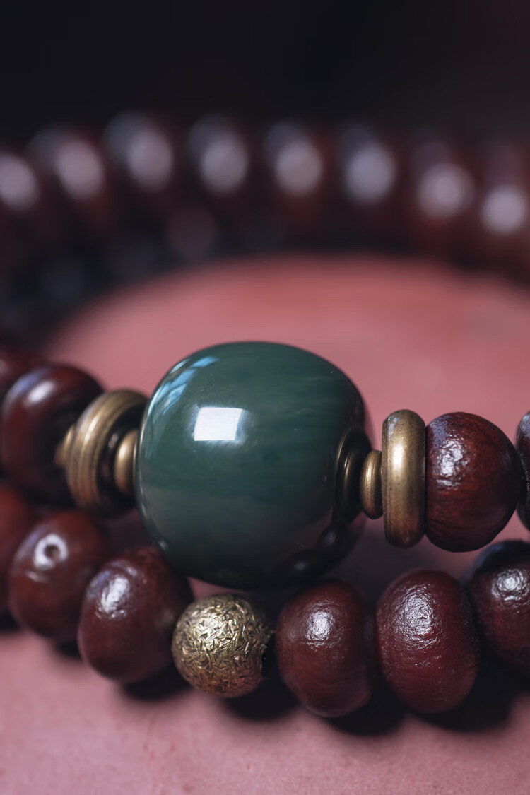 紫金钵孟菩提手串女复古文玩佛珠手链男士手饰生日礼物女生15码