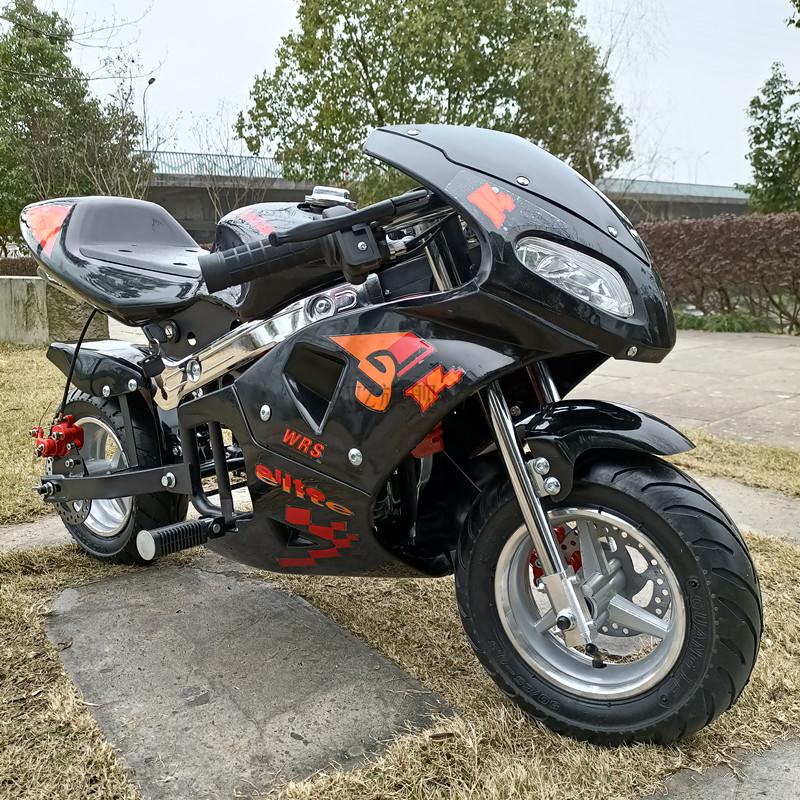 【加燃油】小孩儿童骑的烧油摩托车可坐大人 新款小型迷你摩托小跑车