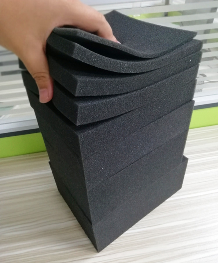 中高密度海绵垫小块吸水黑色薄海绵防震海棉包装填充海棉垫波浪绵