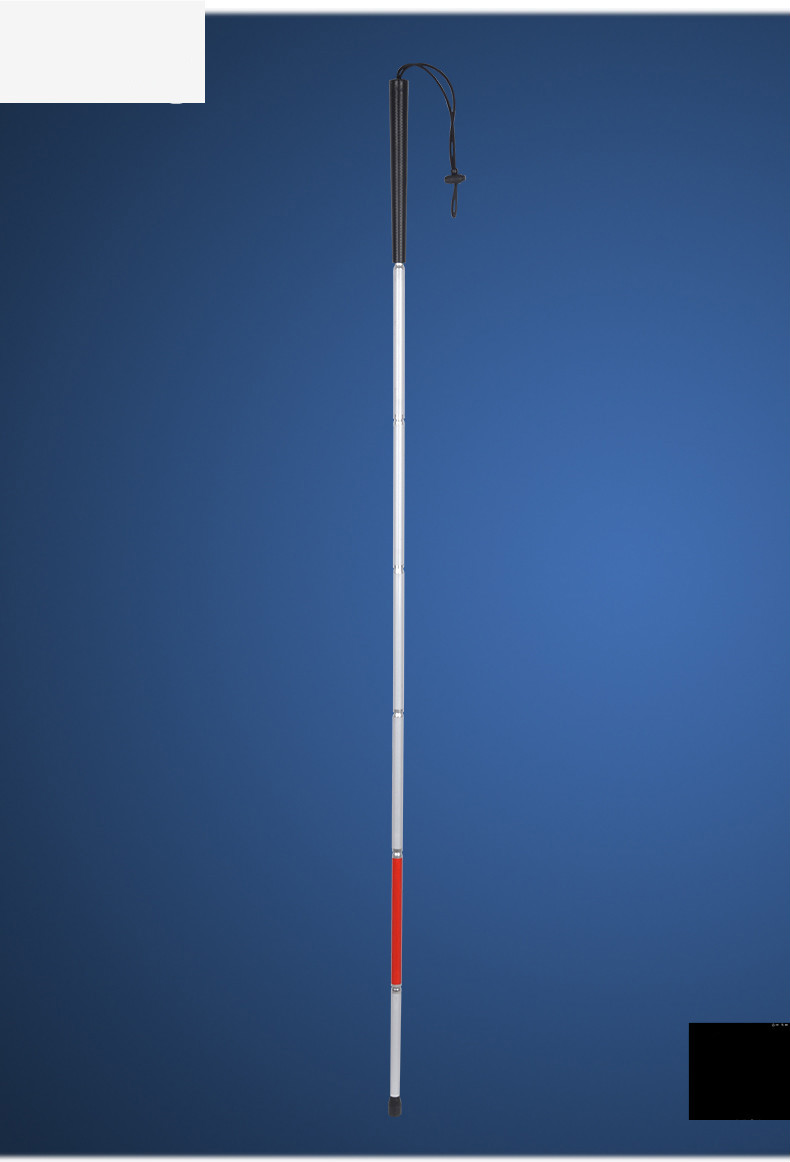 盲棍盲人拐杖折叠式盲杖专用七折导盲杖7节盲人手杖反光 7节1.