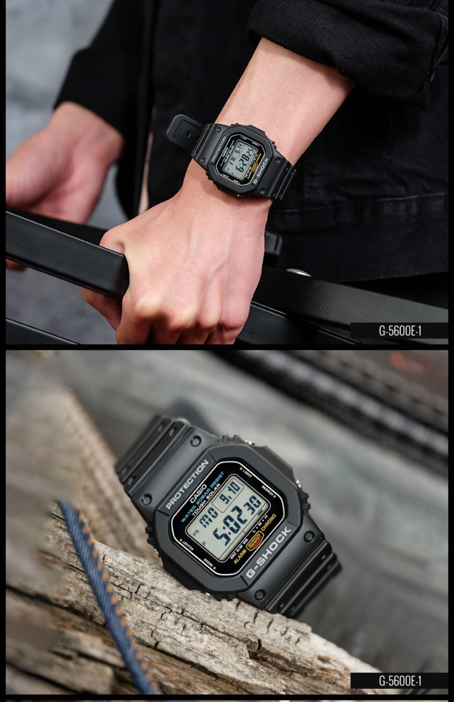 卡西欧手表男款学生gshock小黑表运动防水悟空版限量方块电子手表 5.