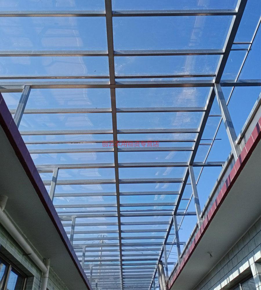 软玻璃耐力板阳光板透明塑料板采光户外挡雨棚防晒阳光房大棚遮阳 1.