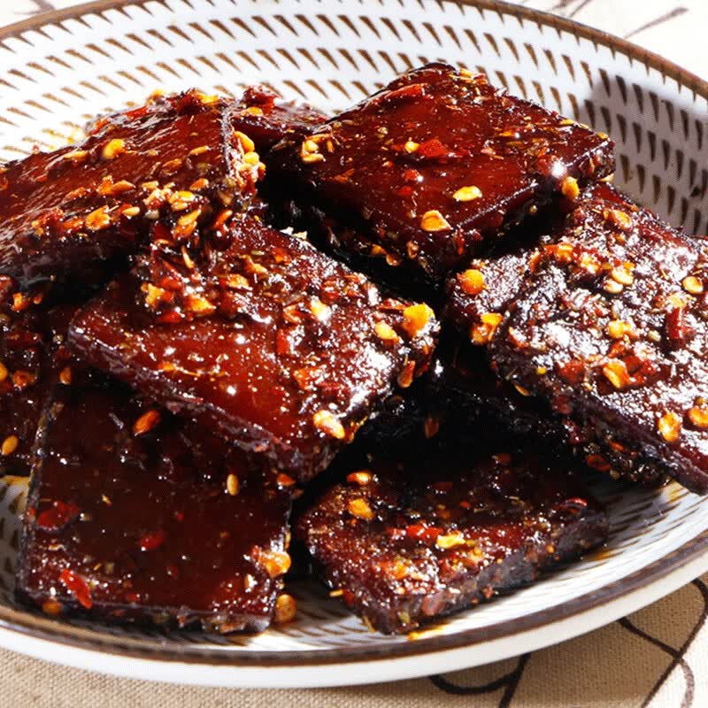 特产南溪豆腐干郭大良心采铃豆腐干香干素肉五香味麻辣散称400克五香