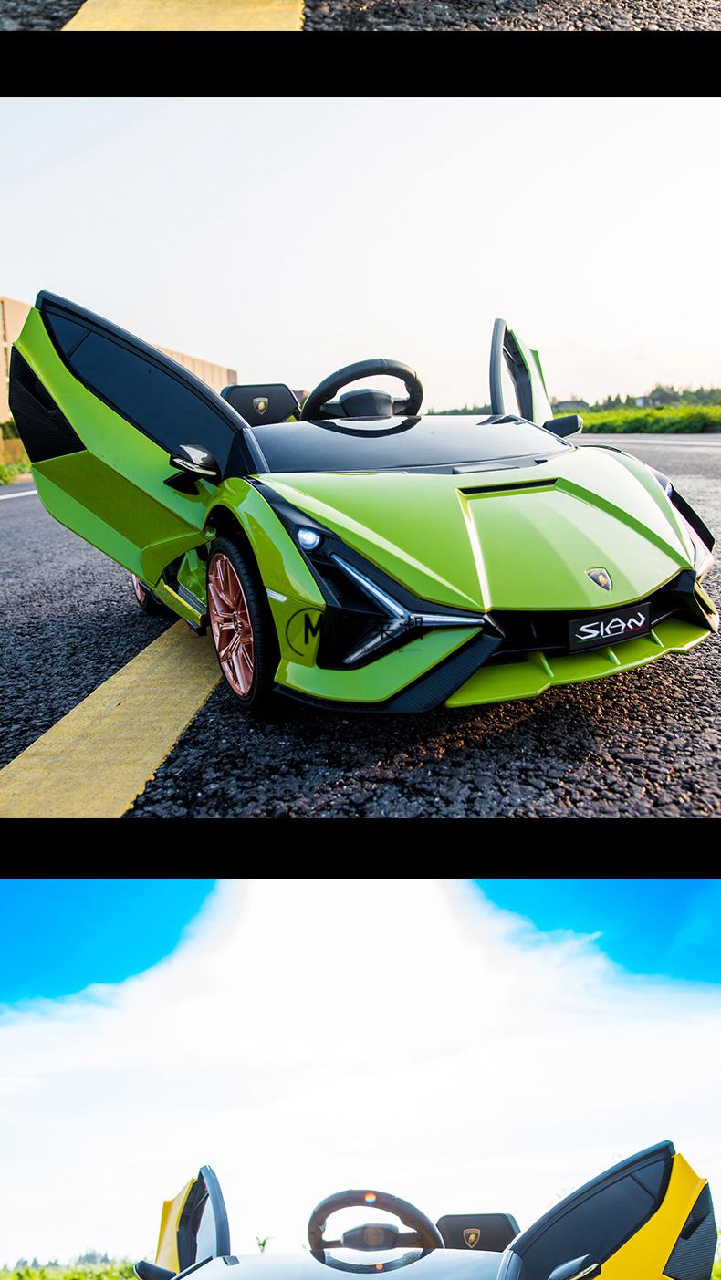 兰博基尼儿童电动车四轮玩具小汽车可坐人小孩宝宝婴儿遥控跑车子万代