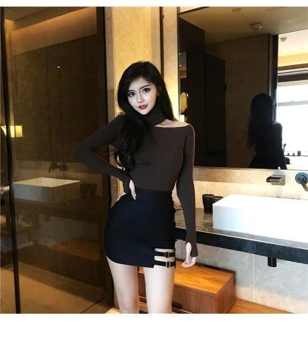 chic包裙女春秋2020新款包臀裙子性感高腰半身裙短款弹力外穿短裙