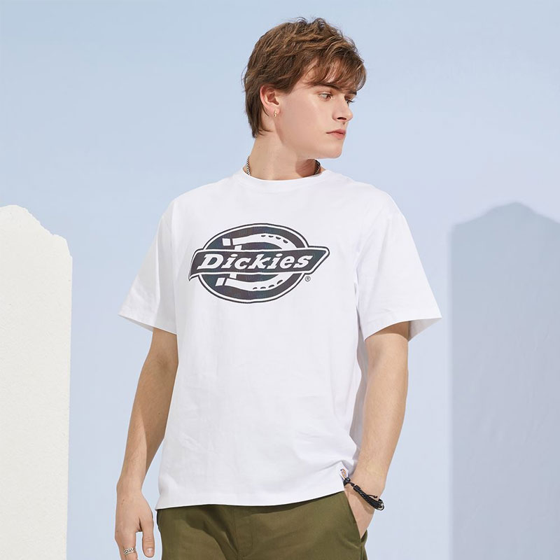 dickies 2022夏季 镭射logo 黑色白色灰紫色男女t恤dk010220 dk010220
