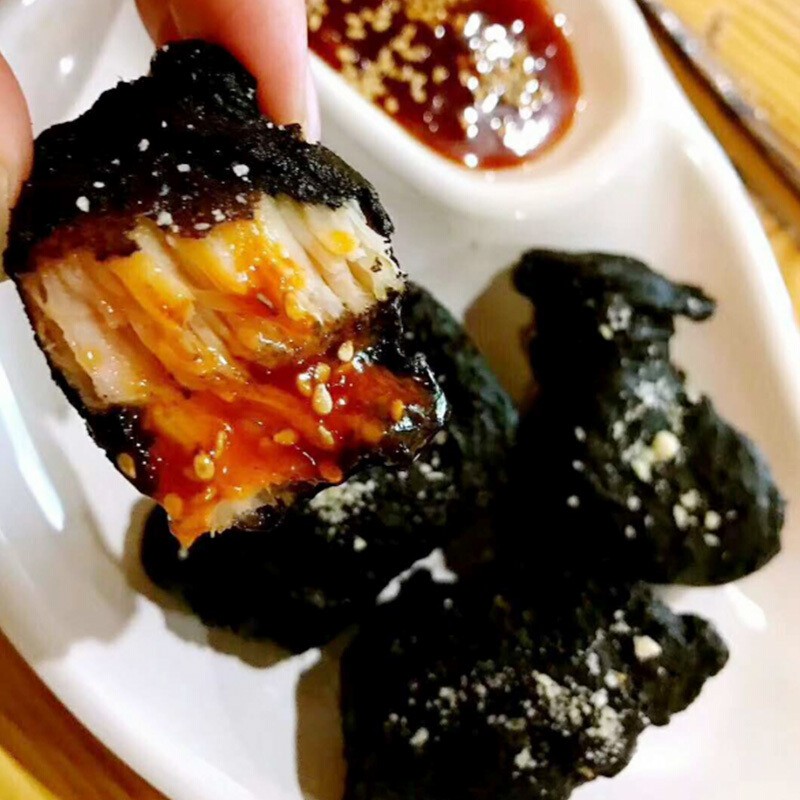 晨臻 新和盛 新和盛黑金鸡块半成品1kg冷冻油炸小吃脆皮炸鸡墨汁酷