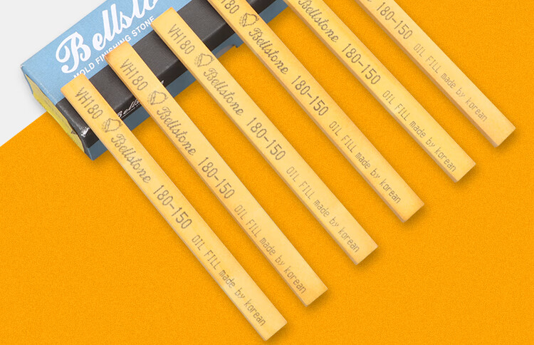 韩国金钟油石条一盒模具省模金属抛光油石条5×13×150mm 150#一支5*