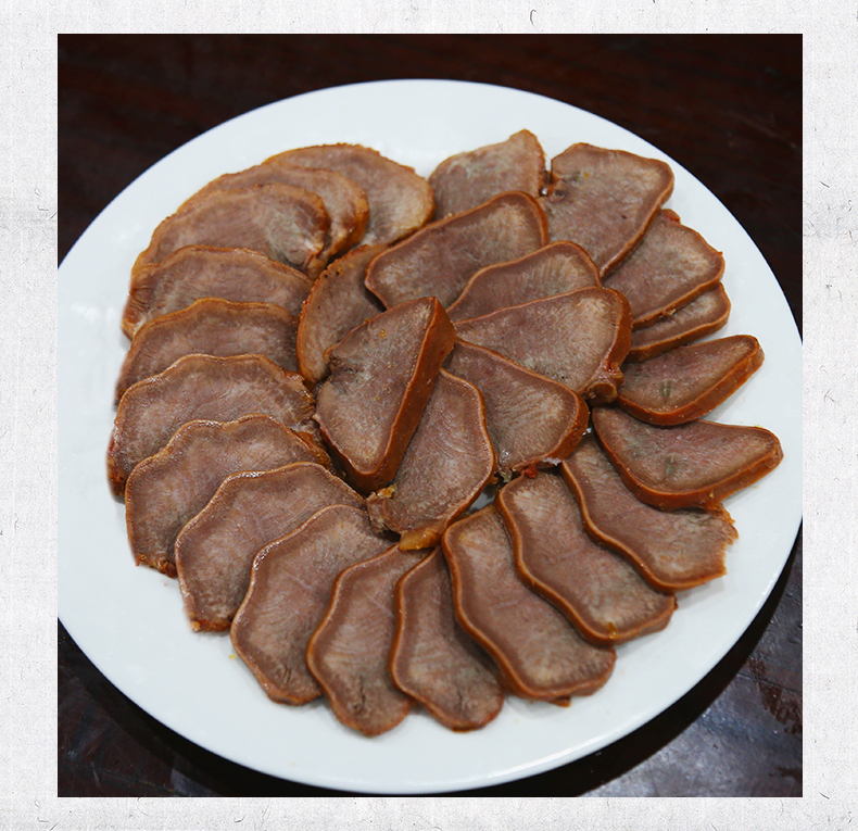 5折猪舌五香猪口条腊猪舌头口条180克农家自制腊味小吃真空熟食 五香