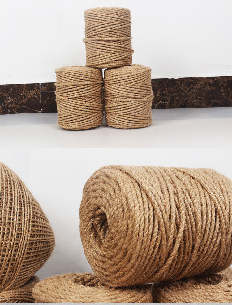 麻绳绳子手工编织diy麻线绳复古装饰捆绑耐磨绳猫咪抓绳麻绳批发 6