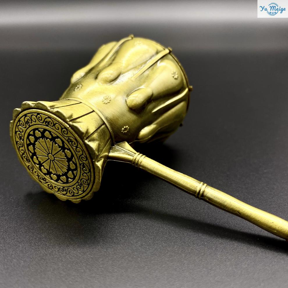 新款黑暗之魂斯摩大锤金属摆件钥匙扣游戏周边吊饰原建模制作黄色 血