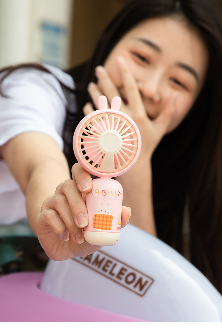 朴珀妮 手持小风扇充电迷你便携式随身桌面宿舍可爱小型超长续航小电