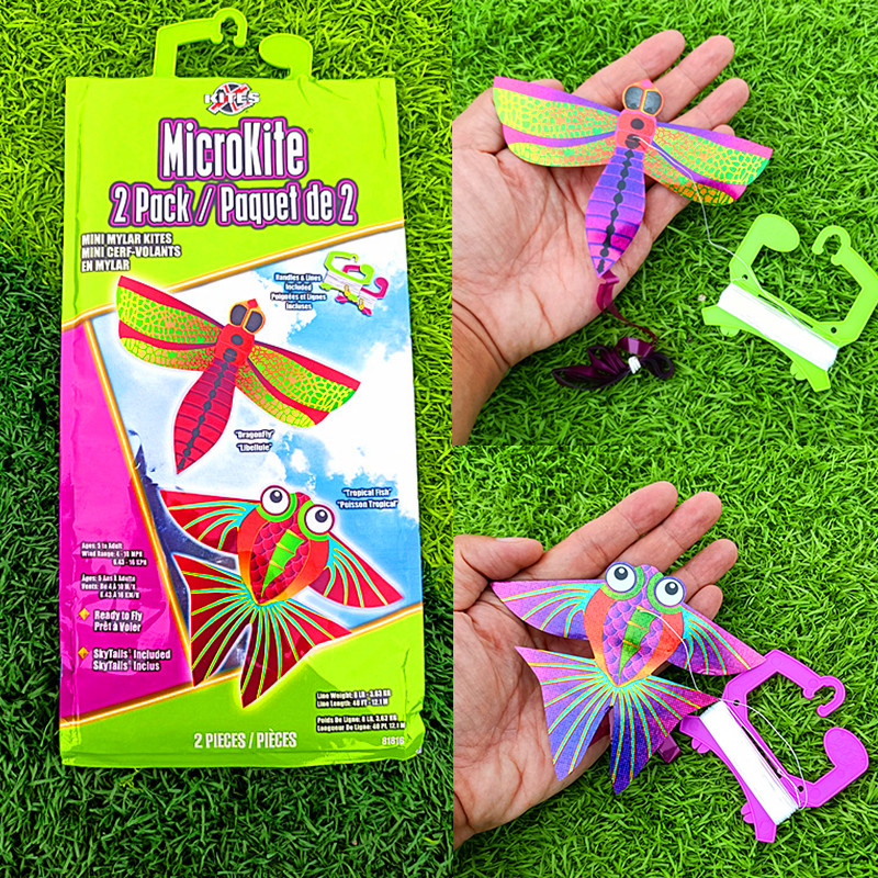 新款迷你小风筝美国xkites手掌迷你微型战斗飞机仙女儿童小片风筝塑料