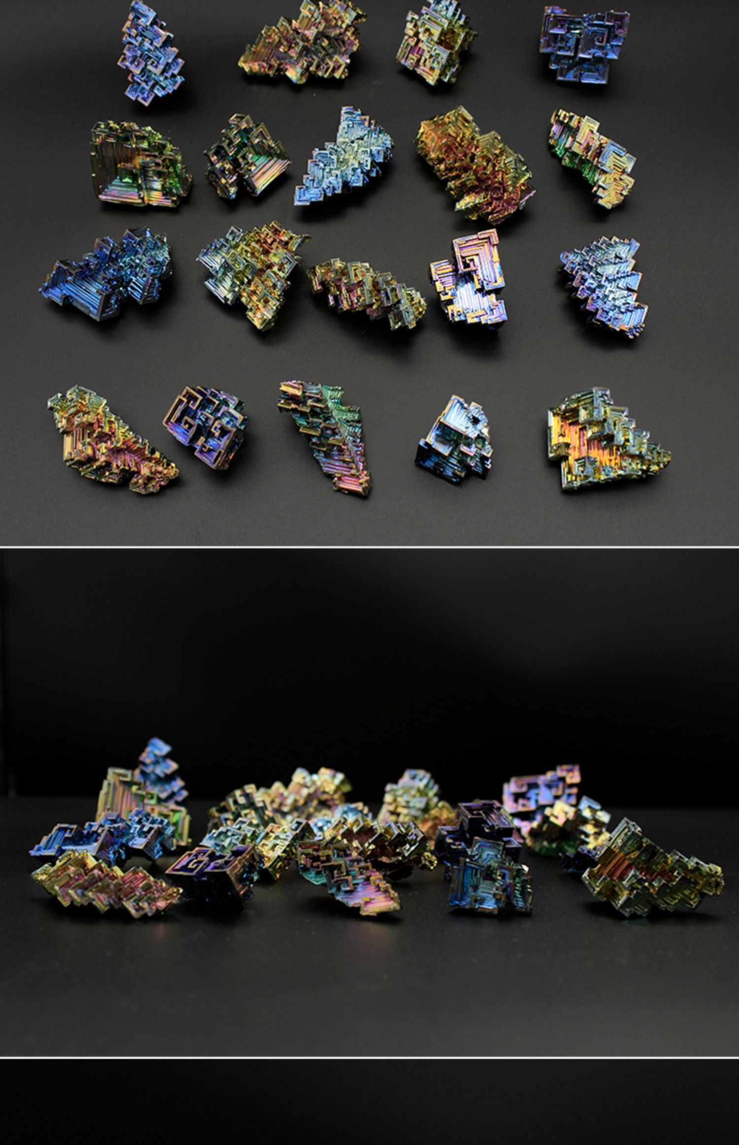 铋晶体金属铋结晶化学元素标本原石创意礼物全新饰品摆件x190969克