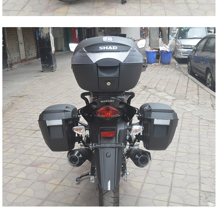 适用于铃木骊驰边箱侧箱gw250后备箱夏德边箱gw250s尾箱gw250f改装三