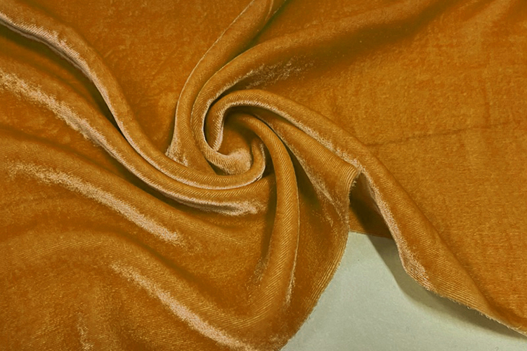 丝绒布料桑绒布料色天鹅绒金丝绒连衣裙旗袍礼服套装面料 浅棕色 0.