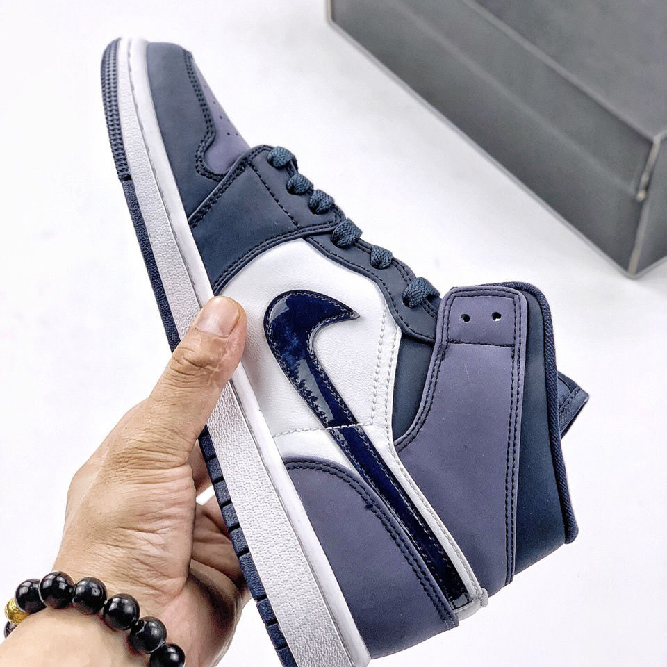 纯原air1mid桑德紫黑紫脚趾中帮554724-445 桑德紫