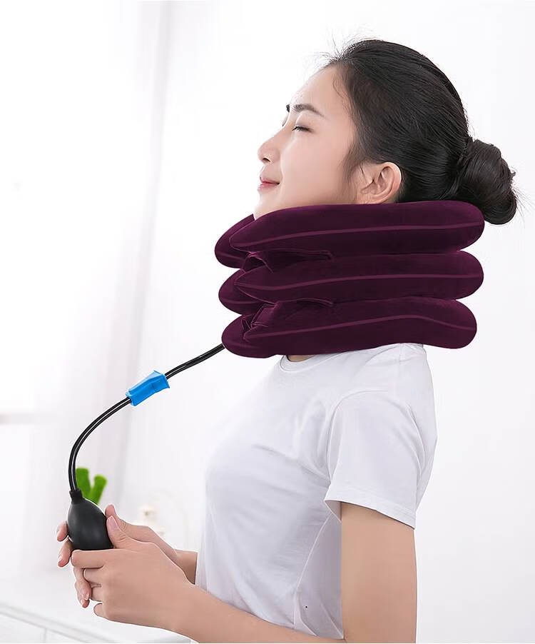 妙灵安保护颈部拉伸器家用充气式吊脖子支撑治疗仪固定器颈托护颈椎