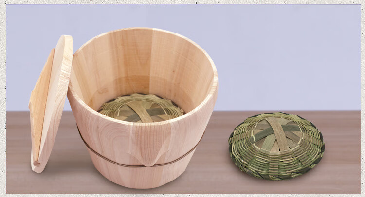 蒸饭用的镇子蒸饭的木镇子神桶蒸米饭神器家用竹制甑子蒸笼厨房大小
