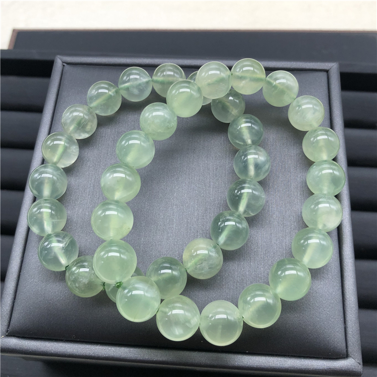 苛鱼葡萄石单圈手链水晶饰品手串绿葡萄送女朋友礼物6mm葡萄石手链