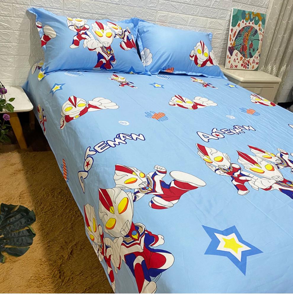 2022新款小学生男孩奥特曼床上四件套全棉卡通奥特曼四件套全棉男孩