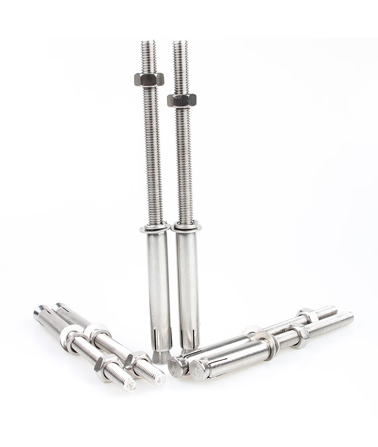 定制膨胀螺栓爆炸罗丝膨胀丝304不锈钢加长膨胀螺丝钉超长200mm300mm