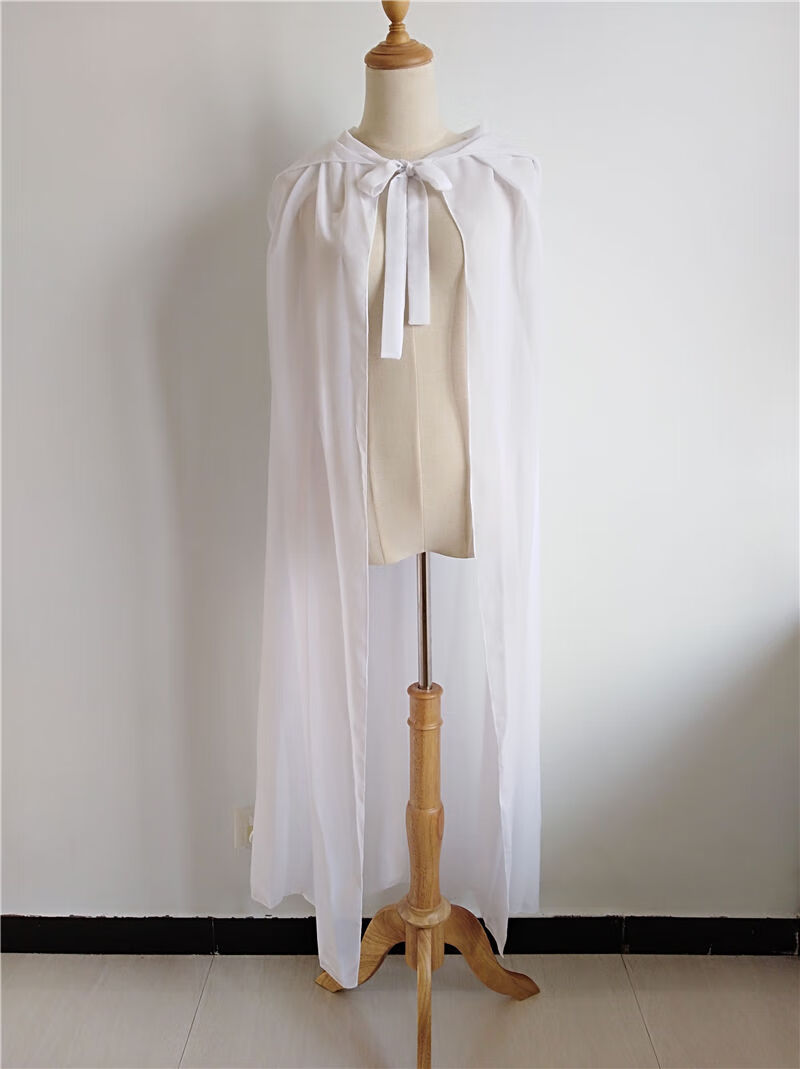 白色有帽 110 品牌: 舒弗星(lachouffe) 商品名称:披风斗篷春秋夏古代