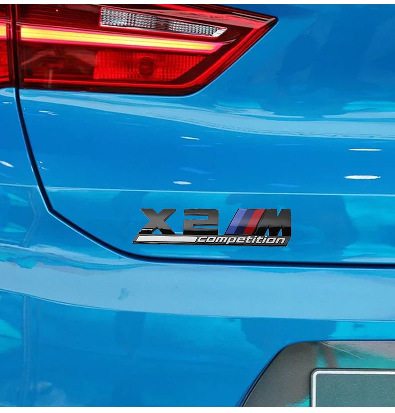宝马m标1系3系5系运动m侧标3系x1x3x4x5x6雷霆版尾标车贴外饰改装 雷