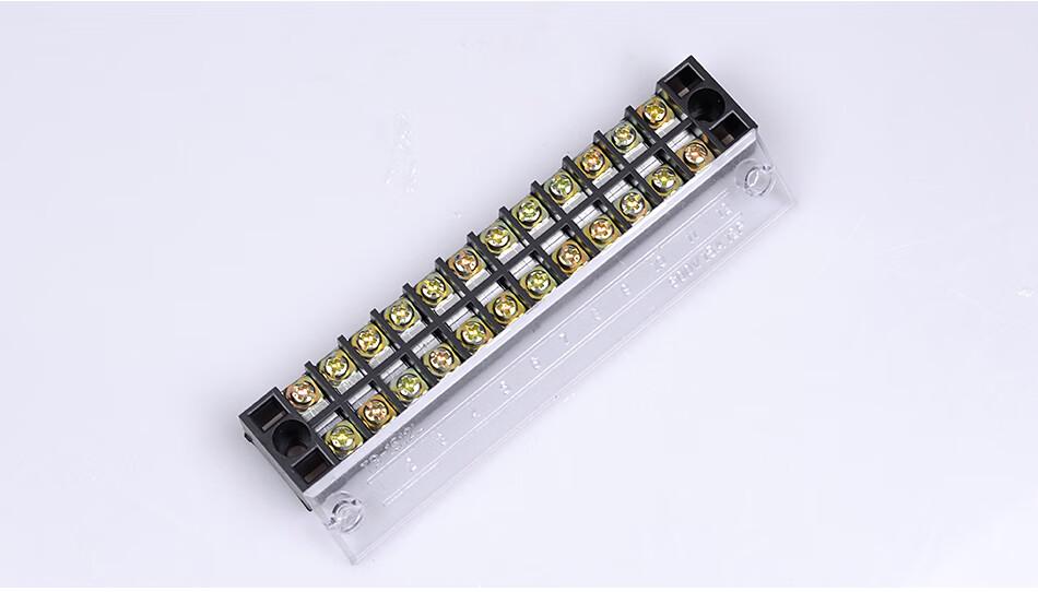 电线连接线排端子tb1512排接线板15a固定接线端子夹12位连接器柱