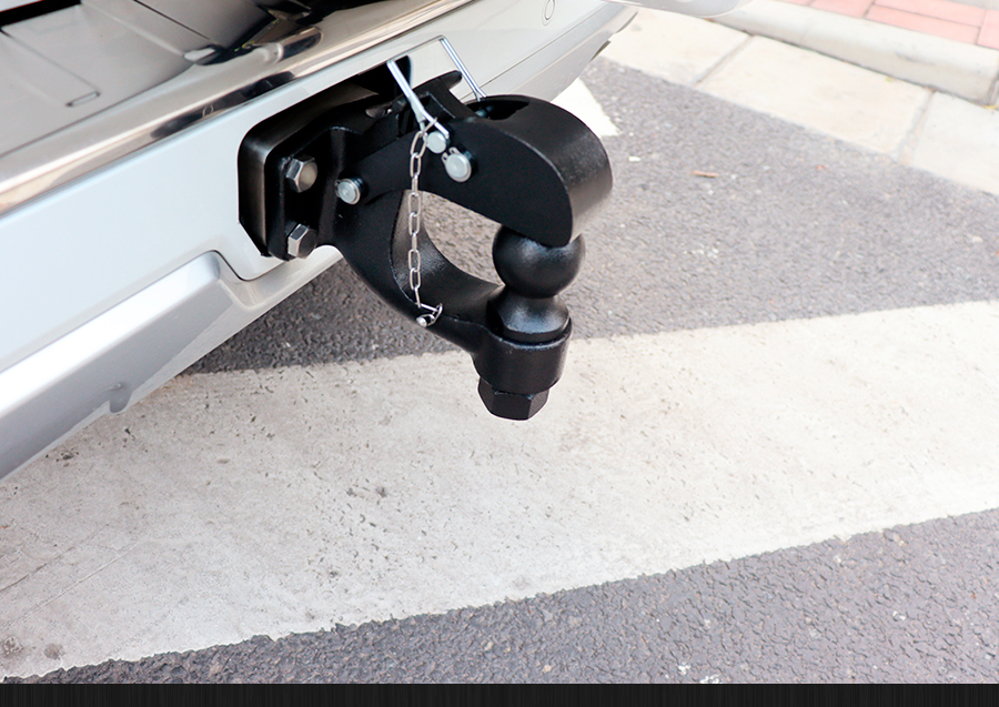 适用于15-22款长城哈弗h9后拖车钩流氓钩牵引越野专用杠不锈钢 25吨位