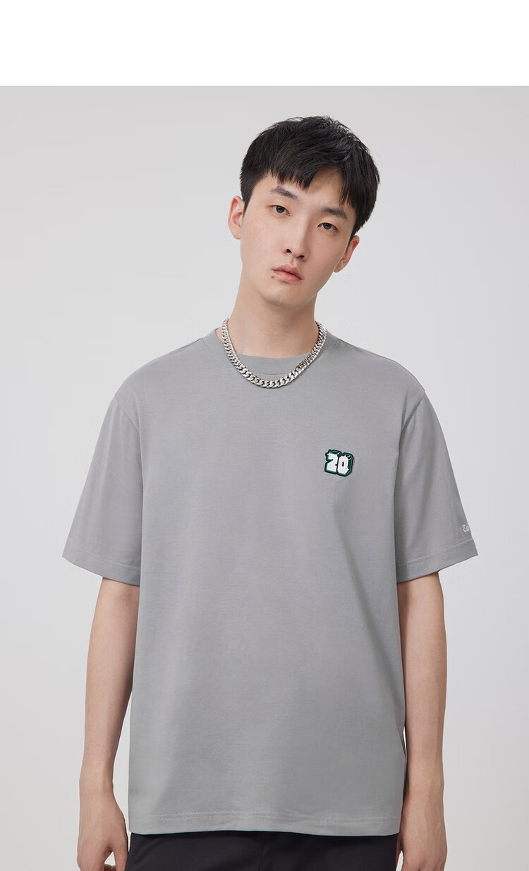 冰感面料卡宾短袖t恤男休闲2022夏季新款多色纯棉男士上衣2042粉色