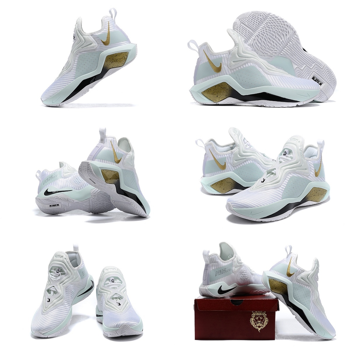 lebronsoldier14士兵14代篮球鞋学生实战气垫男子运动鞋 士兵14-天蓝