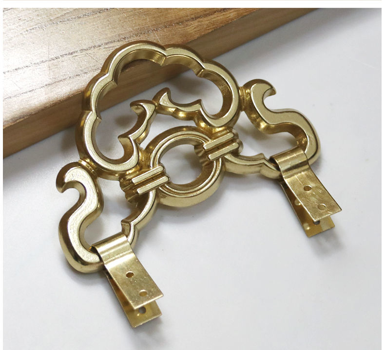 牌匾挂钩中式仿古纯铜画框匾额花板挂钩画钩装饰家具匾五金配件钩子