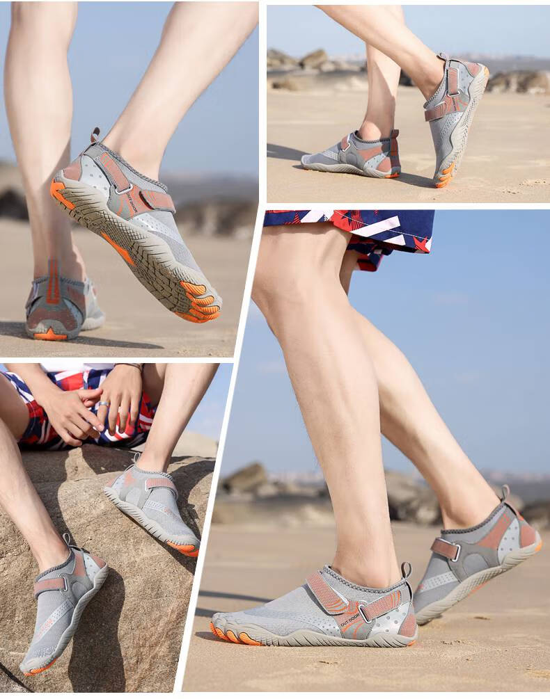 鞋 男女户外溯溪涉水防滑沙滩鞋情侣潜水防割游泳鞋赤足登山五指鞋子