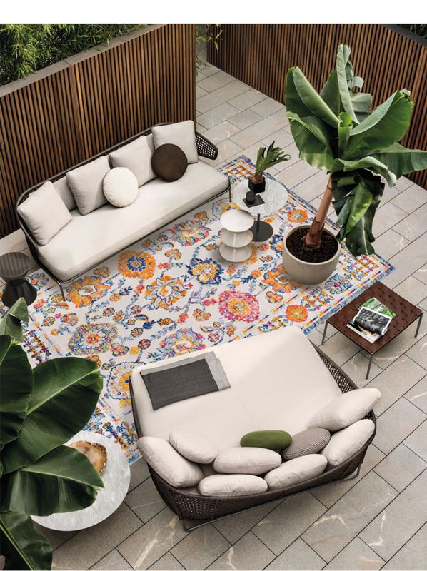 旭逸土耳其户外庭院地毯防水别墅花园阳台地毯客厅地毯335120cm170cm