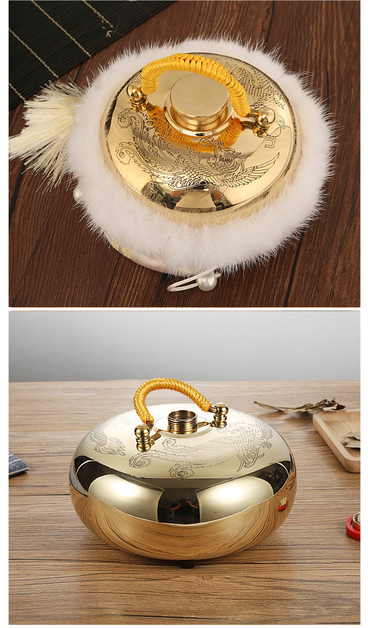 【精选好货】铜汤婆子纯铜壶暖手宝加厚烫婆子手工定制老式古风汉服